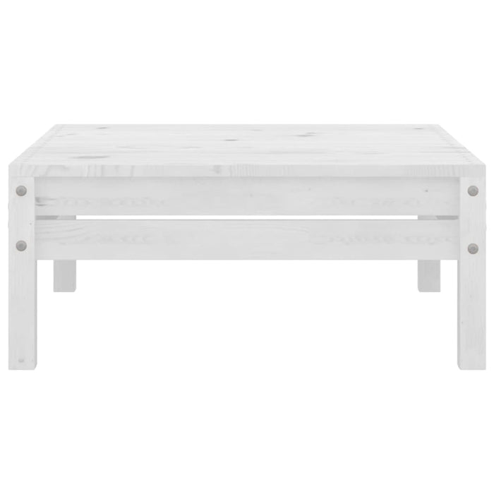 Set mobilier de grădină, 3 piese, alb, lemn masiv de pin WALTI