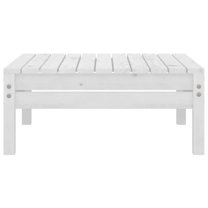 Set mobilier de grădină, 4 piese, alb, lemn masiv de pin WALTI