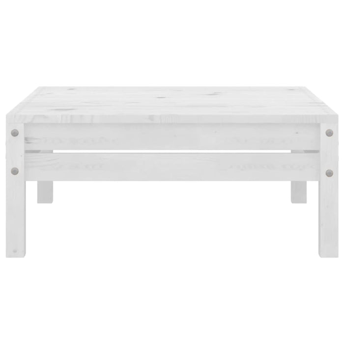 Set mobilier de grădină, 4 piese, alb, lemn masiv de pin WALTI