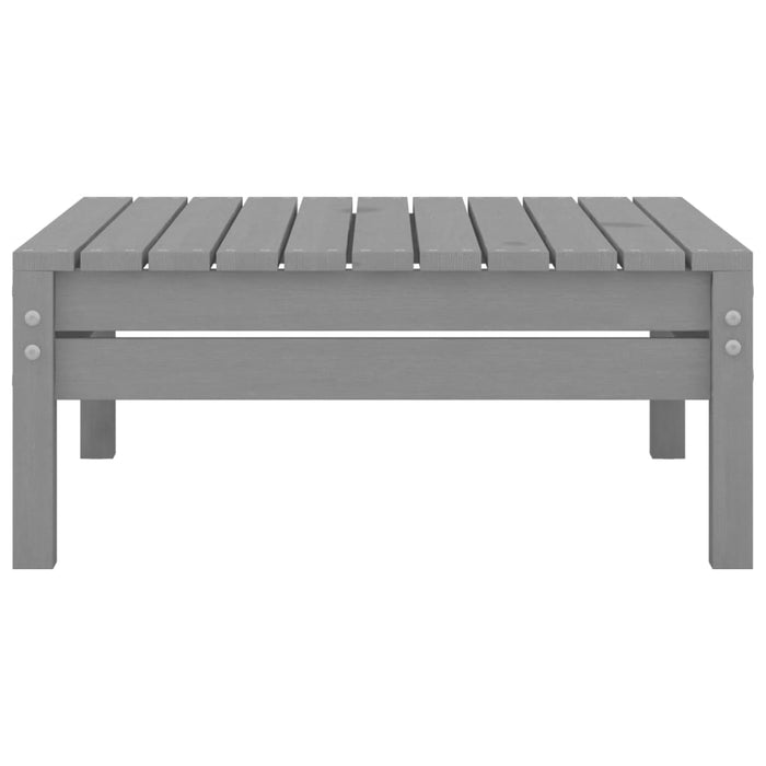 Set mobilier de grădină, 4 piese, gri, lemn masiv de pin WALTI