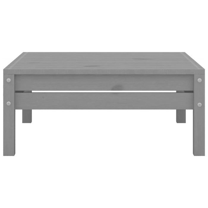 Set mobilier de grădină, 4 piese, gri, lemn masiv de pin WALTI