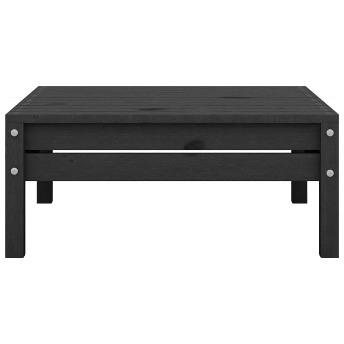 Set mobilier de grădină, 4 piese, negru, lemn masiv de pin - WALTI WALTI