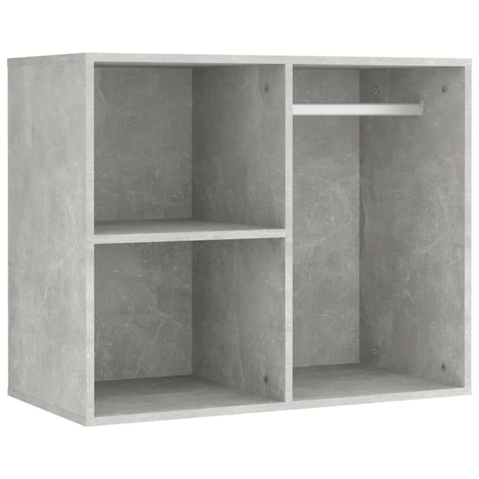 Masă toaletă cu LED/2 dulapuri, gri concret, lemn prelucrat - WALTI WALTI