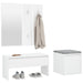 Set de mobilier pentru hol, alb, lemn prelucrat - WALTI WALTI