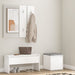 Set de mobilier pentru hol, alb, lemn prelucrat - WALTI WALTI