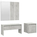 Set de mobilier pentru hol, gri beton, lemn prelucrat - WALTI WALTI