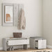 Set de mobilier pentru hol, gri beton, lemn prelucrat - WALTI WALTI