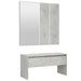 Set de mobilier pentru hol, gri beton, lemn prelucrat - WALTI WALTI