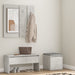 Set de mobilier pentru hol, gri beton, lemn prelucrat - WALTI WALTI