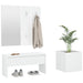 Set de mobilier pentru hol, alb, lemn prelucrat - WALTI WALTI