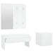Set de mobilier pentru hol, alb, lemn prelucrat - WALTI WALTI