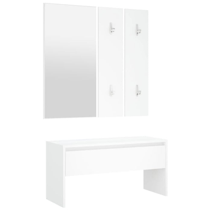 Set de mobilier pentru hol, alb, lemn prelucrat - WALTI WALTI