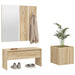 Set de mobilier pentru hol, stejar sonoma, lemn prelucrat - WALTI WALTI