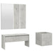 Set de mobilier pentru hol, gri beton, lemn prelucrat - WALTI WALTI