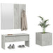 Set de mobilier pentru hol, gri beton, lemn prelucrat - WALTI WALTI