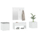 Set de mobilier pentru hol, alb, lemn prelucrat - WALTI WALTI