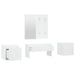 Set de mobilier pentru hol, alb, lemn prelucrat - WALTI WALTI