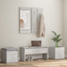 Set de mobilier pentru hol, gri beton, lemn prelucrat - WALTI WALTI