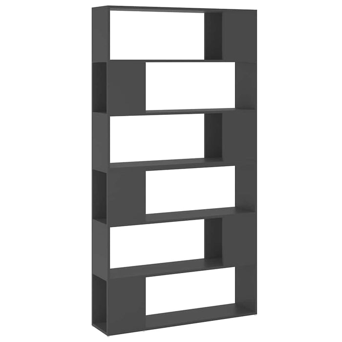 Bibliotecă/Separator cameră, gri, 100x24x188 cm WALTI