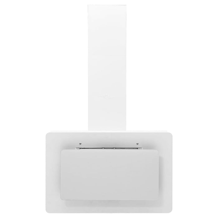 Hotă de perete alb 60 cm oțel inoxidabil și sticlă securizată - WALTI WALTI