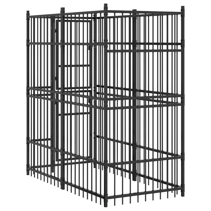 Padoc pentru câini de exterior, 1,84 m², oțel - WALTI WALTI