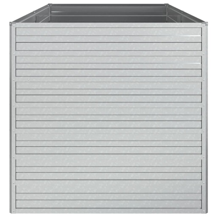 Strat înălțat de grădină argintiu 160x80x77 cm oțel galvanizat - WALTI WALTI