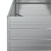 Strat înălțat de grădină argintiu 160x80x77 cm oțel galvanizat - WALTI WALTI