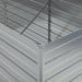 Strat înălțat de grădină argintiu 160x80x77 cm oțel galvanizat - WALTI WALTI