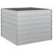 Strat înălțat de grădină argintiu 100x100x77cm oțel galvanizat - WALTI WALTI
