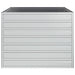 Strat înălțat de grădină argintiu 100x100x77cm oțel galvanizat - WALTI WALTI