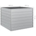 Strat înălțat de grădină argintiu 100x100x77cm oțel galvanizat - WALTI WALTI