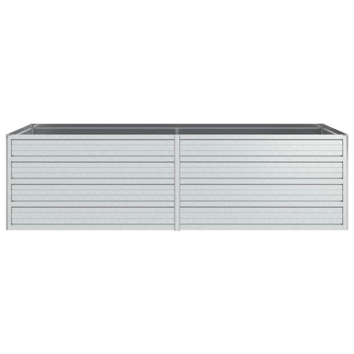 Strat înălțat de grădină argintiu 160x80x45 cm oțel galvanizat - WALTI WALTI