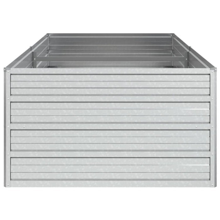 Strat înălțat de grădină argintiu 160x80x45 cm oțel galvanizat - WALTI WALTI