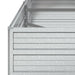 Strat înălțat de grădină argintiu 160x80x45 cm oțel galvanizat - WALTI WALTI