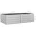 Strat înălțat de grădină argintiu 160x80x45 cm oțel galvanizat - WALTI WALTI