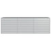 Strat înălțat de grădină argintiu 240x80x77 cm oțel galvanizat - WALTI WALTI