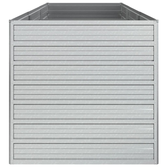 Strat înălțat de grădină argintiu 240x80x77 cm oțel galvanizat - WALTI WALTI