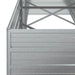 Strat înălțat de grădină argintiu 240x80x77 cm oțel galvanizat - WALTI WALTI