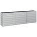 Strat înălțat de grădină argintiu 240x40x77 cm oțel galvanizat - WALTI WALTI