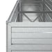 Strat înălțat de grădină argintiu 240x40x77 cm oțel galvanizat - WALTI WALTI