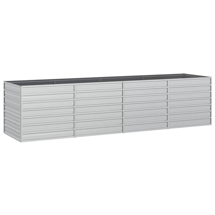 Strat înălțat de grădină argintiu 320x80x77 cm oțel galvanizat - WALTI WALTI