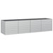 Strat înălțat de grădină argintiu 320x80x77 cm oțel galvanizat - WALTI WALTI