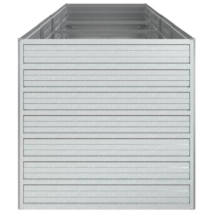 Strat înălțat de grădină argintiu 320x80x77 cm oțel galvanizat - WALTI WALTI