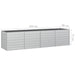 Strat înălțat de grădină argintiu 320x80x77 cm oțel galvanizat - WALTI WALTI