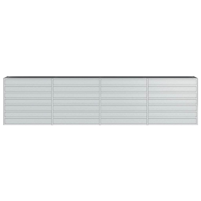 Strat înălțat de grădină argintiu 320x40x77 cm oțel galvanizat - WALTI WALTI