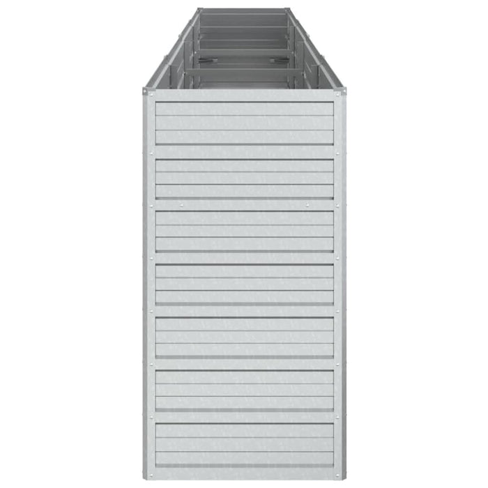 Strat înălțat de grădină argintiu 320x40x77 cm oțel galvanizat - WALTI WALTI