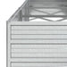 Strat înălțat de grădină argintiu 320x80x45 cm oțel galvanizat - WALTI WALTI