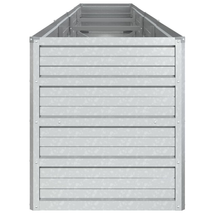 Strat înălțat de grădină argintiu 320x40x45 cm oțel galvanizat - WALTI WALTI