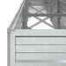 Strat înălțat de grădină argintiu 320x40x45 cm oțel galvanizat - WALTI WALTI