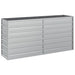 Strat înălțat de grădină argintiu 160x40x77 cm oțel galvanizat - WALTI WALTI